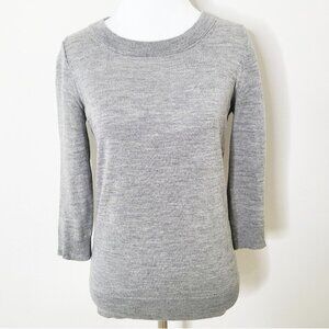 NWT J. Crew Margot Gray Crewneck Sweater XS